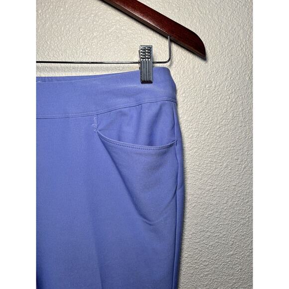 adidas Golf Shorts Womens SM - Pull On Bermuda Lightweight Stretch Periwinkle - Picture 3 of 8